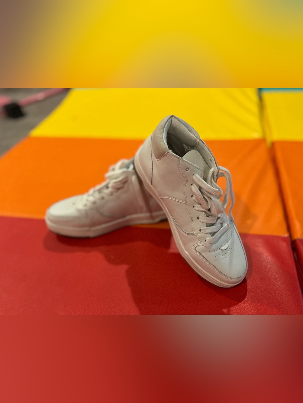 White High-Top Sneakers